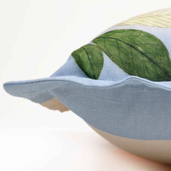 Blosom Digital Printed Woollen And Silk Lumbar Cushion By Mariella Ienna