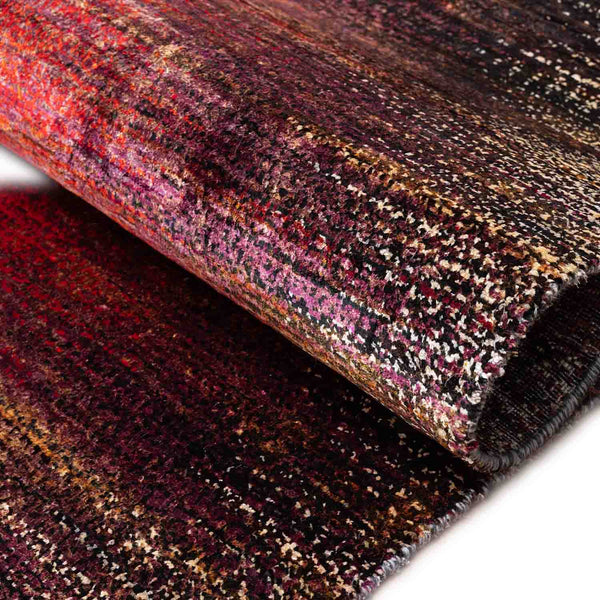 Sunset Hand Knotted Silk Rug By Luke Irwin