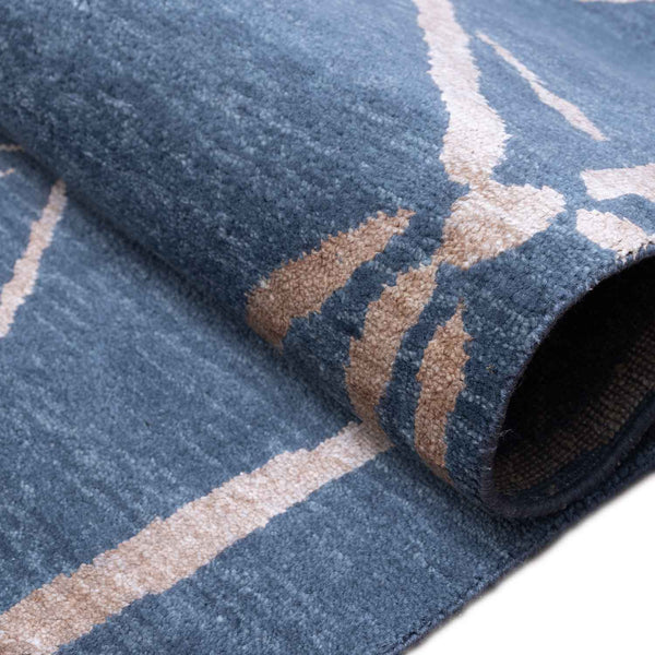 Sankaku Hand Knotted Wool And Silk Rug By Luke Irwin