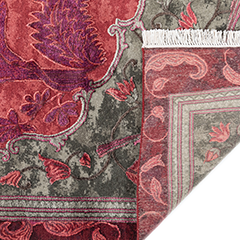 Upvan-X Hand Knotted Woollen And Silk Rug By Anju Modi