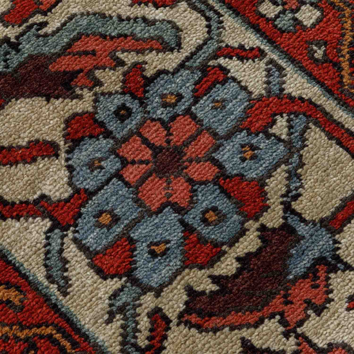 Garden Medallion Hand Knotted Wool Rug