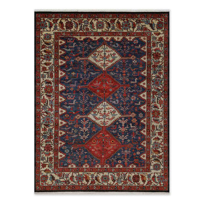 Garden Medallion Hand Knotted Wool Rug