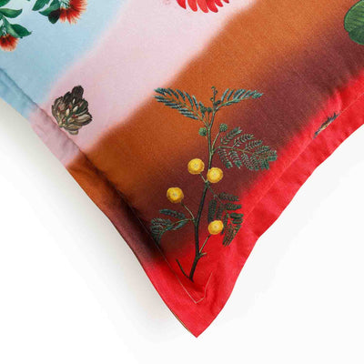 Full-Bloom Digital Printed Woollen And Silk Cushion By Mariella Ienna