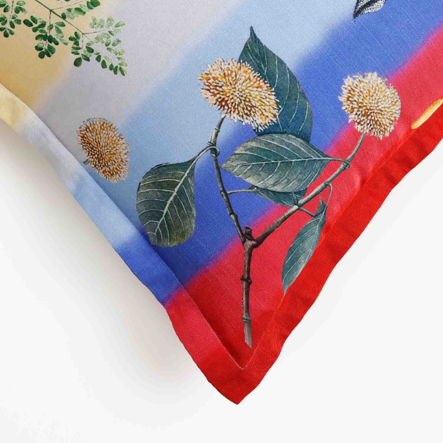 Zafra Digital Printed Woollen And Silk Cushion By Mariella Ienna