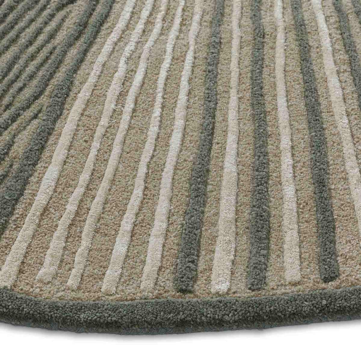 Radiant Carve  Hand Tufted Wool And Viscose Rug