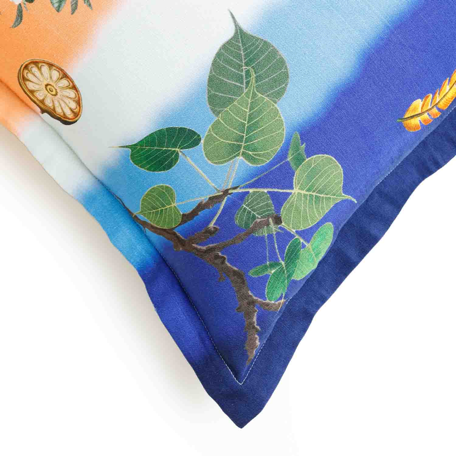 Beach Digital Printed Woollen And Silk Cushion By Mariella Ienna