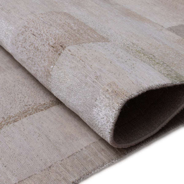 Notch Hand Knotted Wool And Silk Rug By Luke Irwin