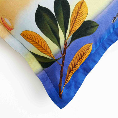 Solice Digital Printed Woollen And Silk Lumbar Cushion By Mariella Ienna