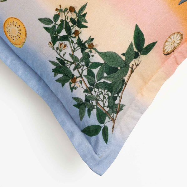 Blosom Digital Printed Woollen And Silk Lumbar Cushion By Mariella Ienna
