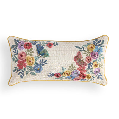 Canoré Embroidered Cotton Lumber Cushion Cover