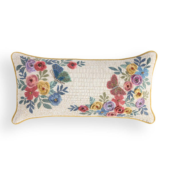 Canoré Embroidered Cotton Lumber Cushion Cover