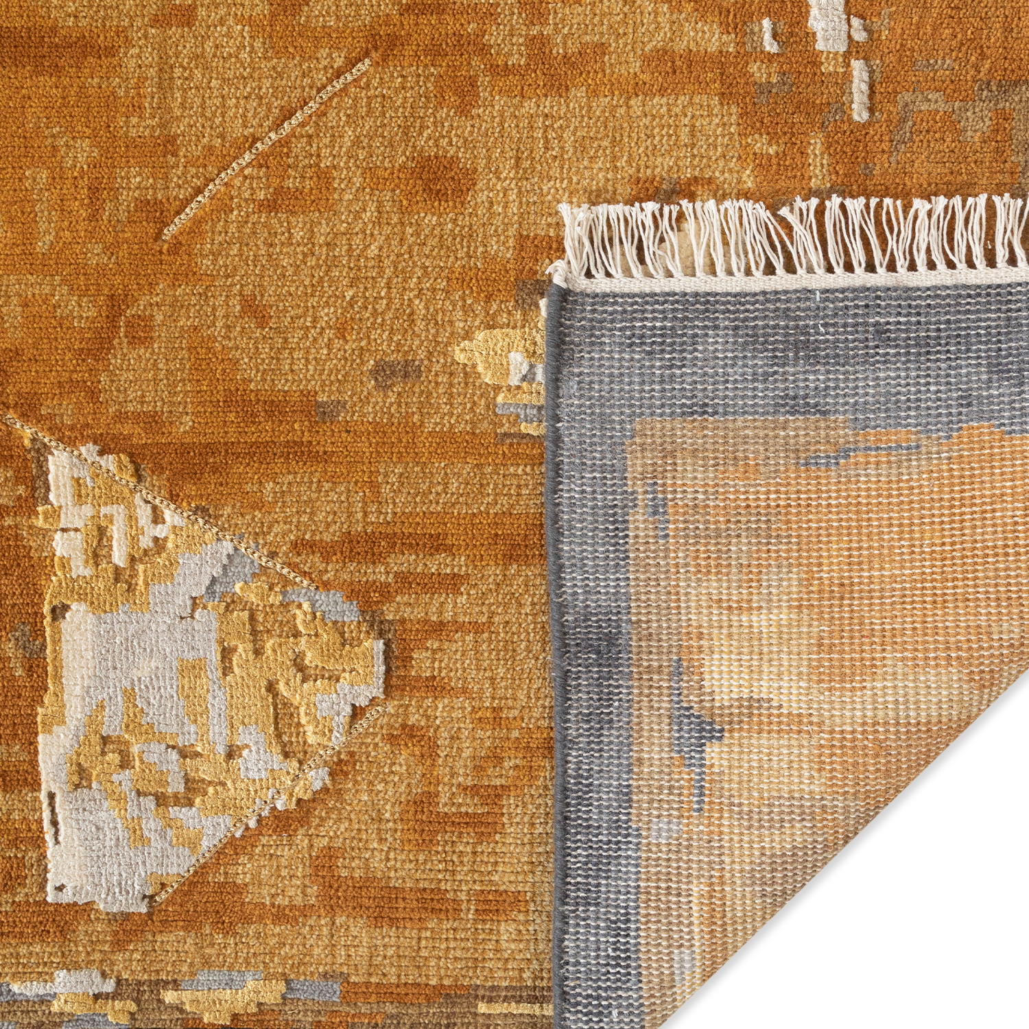 Winchester Warm Hand Knotted Woollen And Viscose Rug By Angeli Sowani