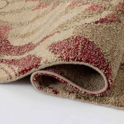 Palermo Hand Knotted Woollen And Silk Rug By Mariella Ienna