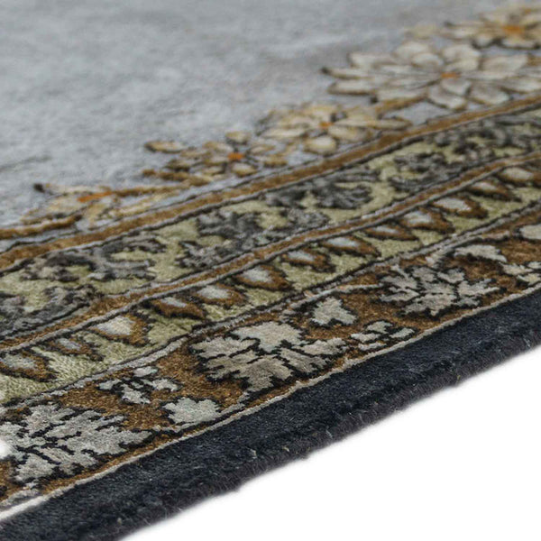Nishat Bagh-Cv Hand Knotted Woollen And Silk Rug By Anju Modi