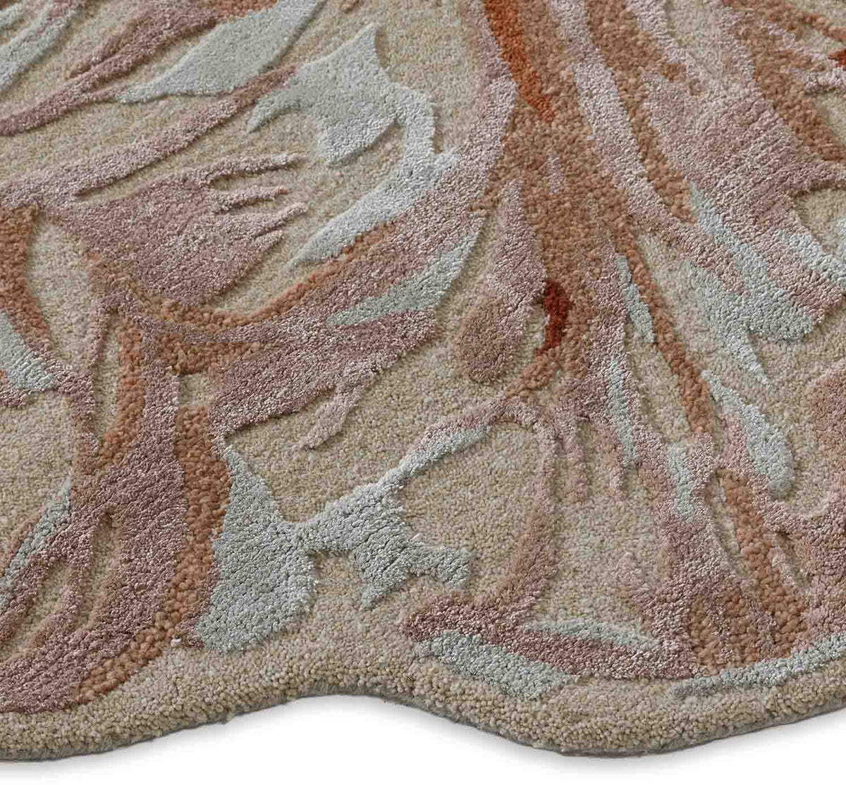 Bloom Relief  Hand Tufted Wool And Viscose Rug