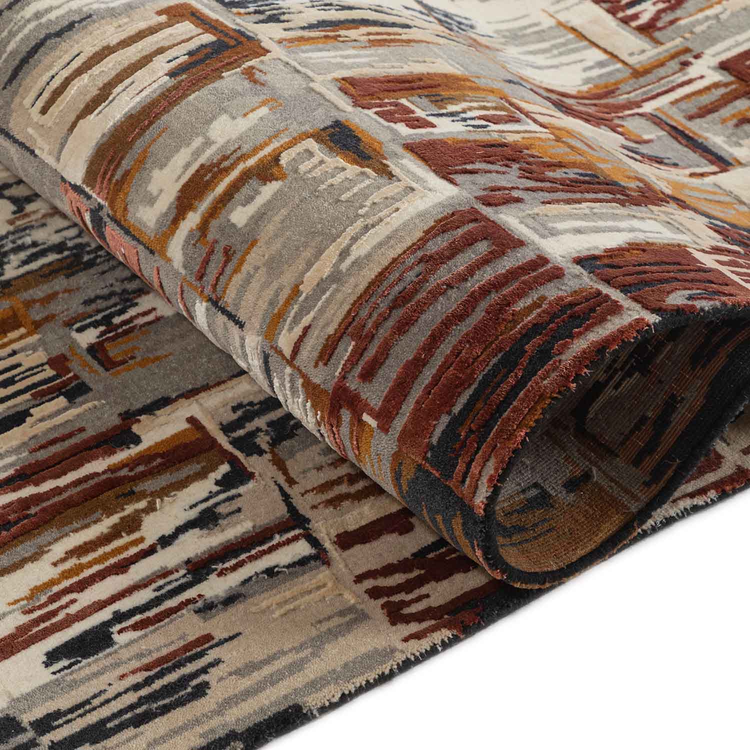 Luna-1 Hand Knotted Woollen And Silk Rug By Angeli Sowani