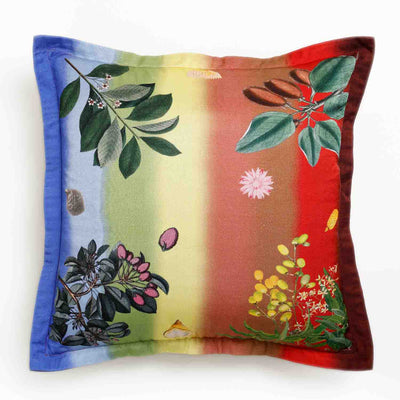 Botanism Digital Printed Woollen And Silk Cushion By Mariella Ienna