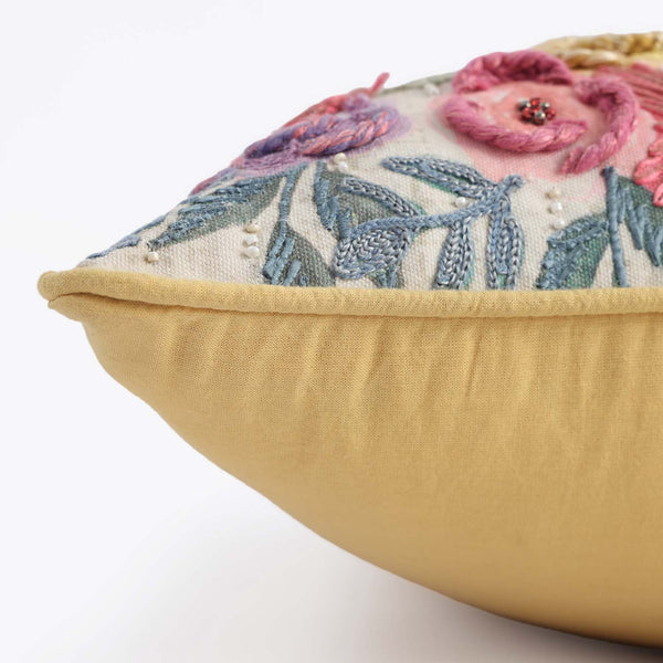 Canoré Embroidered Cotton Cushion