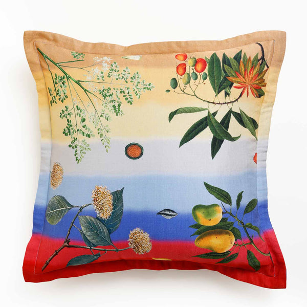 Zafra Digital Printed Woollen And Silk Cushion By Mariella Ienna