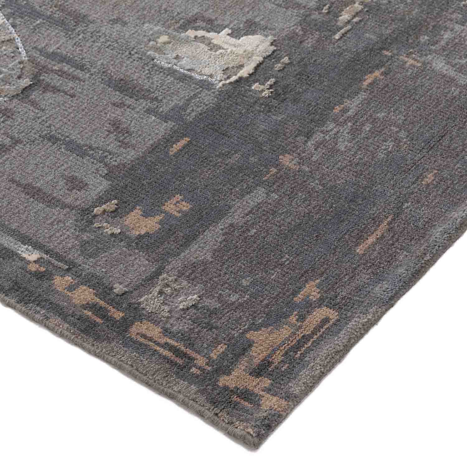 Winchester Cool Hand Knotted Woollen And Viscose Rug By Angeli Sowani