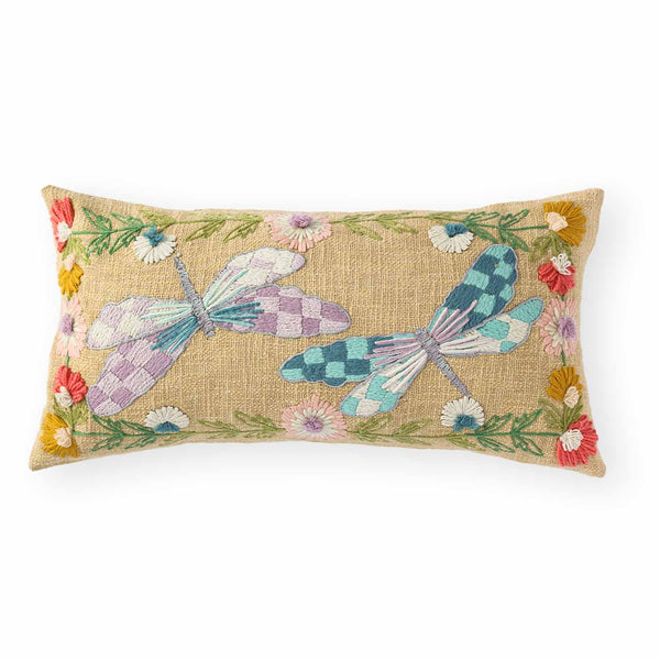 Papilora Embroidered Cotton Lumber Cushion Cover