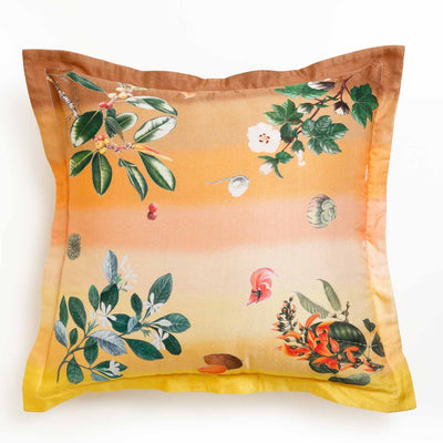 Golden Grove Digital Printed Woollen And Silk Cushion By Mariella Ienna