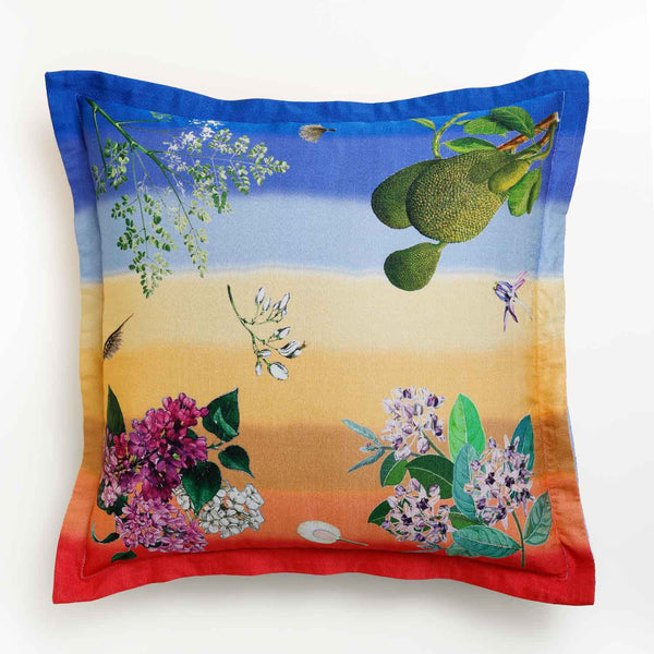 Shore Digital Printed Woollen And Silk Cushion By Mariella Ienna