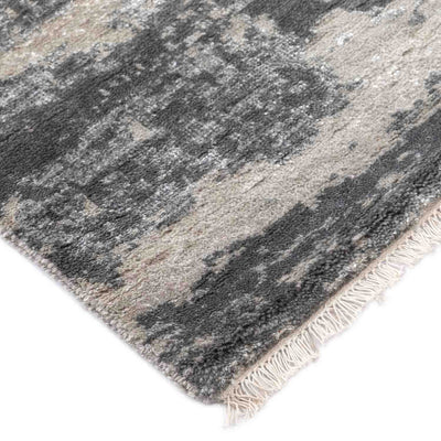 Kage Hand Knotted  Woollen And Viscose Rug