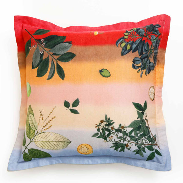Blosom Digital Printed Woollen And Silk Cushion By Mariella Ienna