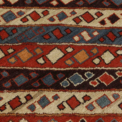 Diagonal Caravan Hand Knotted Wool Rug