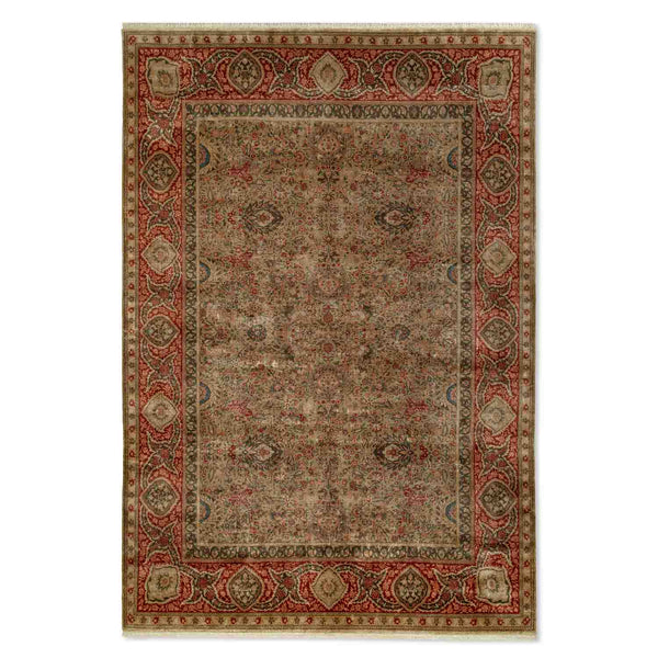 ZafranHand Knotted Silk Rug