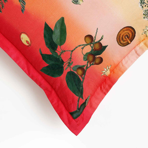 Wildflower Digital Printed Woollen And Silk Cushion By Mariella Ienna