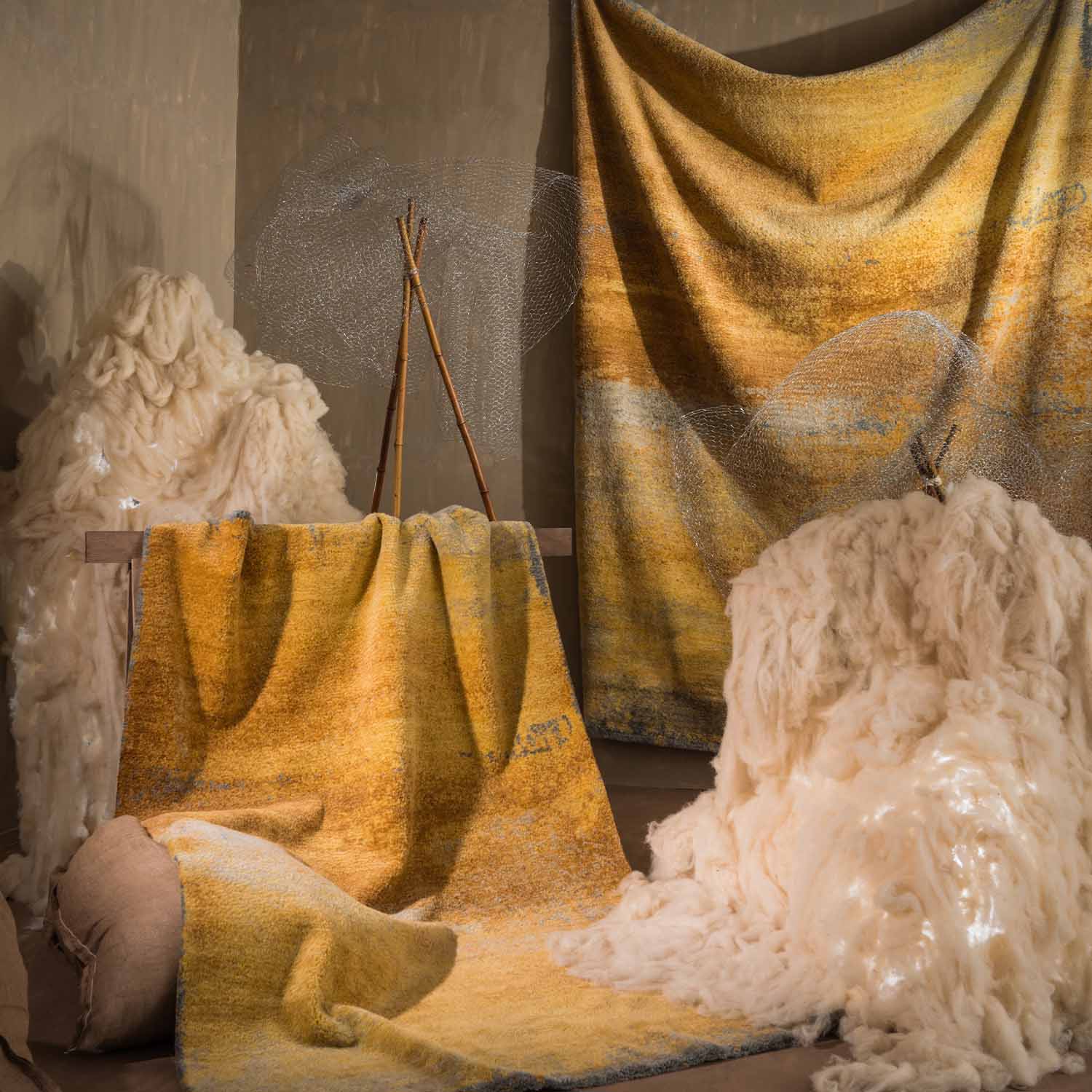 Soleil Hand Knotted Woollen And Silk Rug