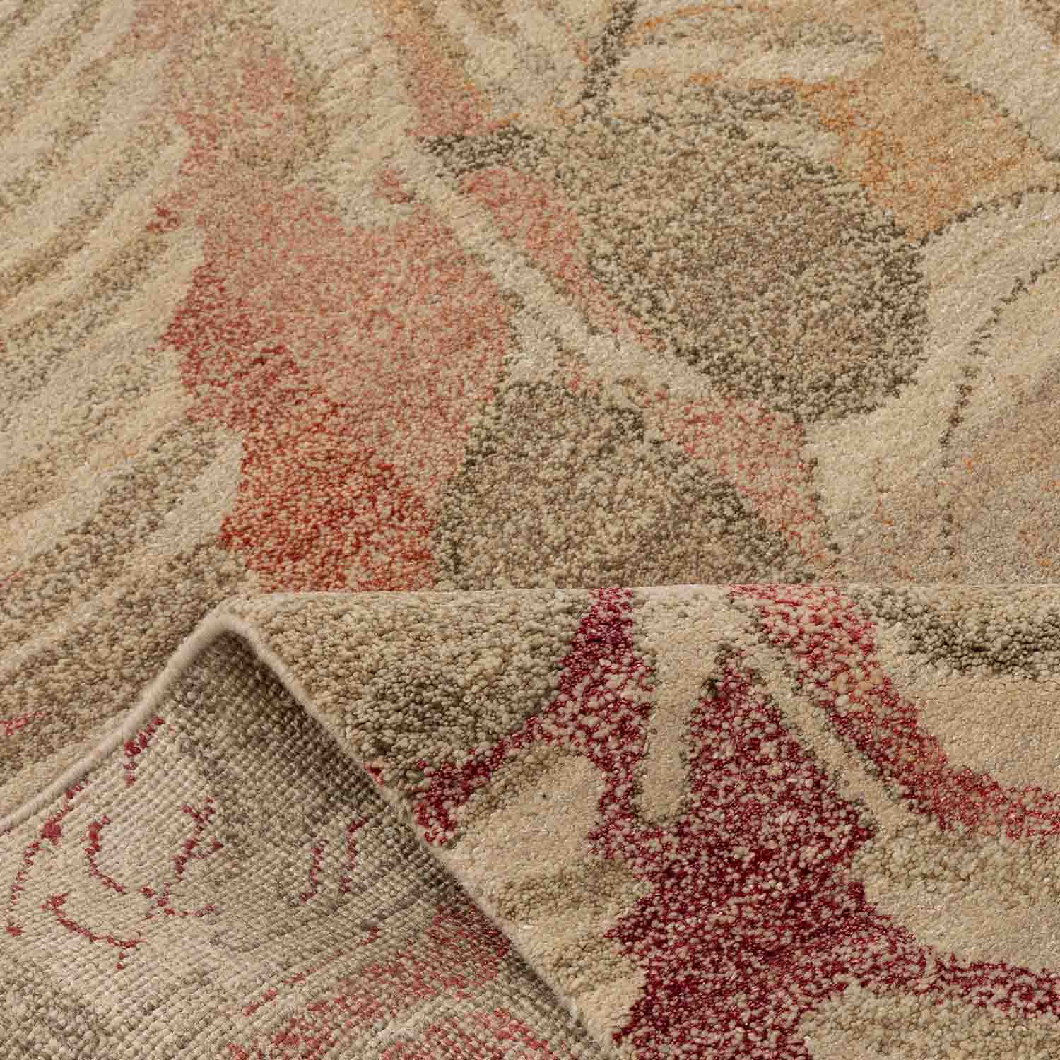 Palermo Hand Knotted Woollen And Silk Rug By Mariella Ienna
