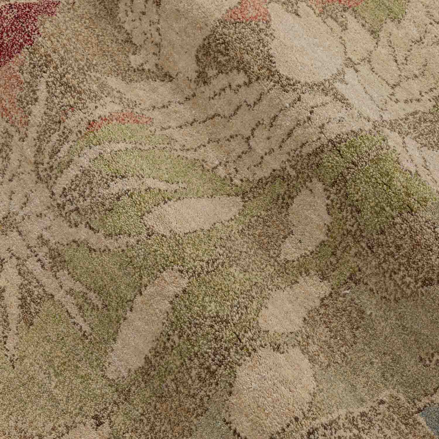Malfi Hand Knotted Woollen And Silk Rug By Mariella Ienna