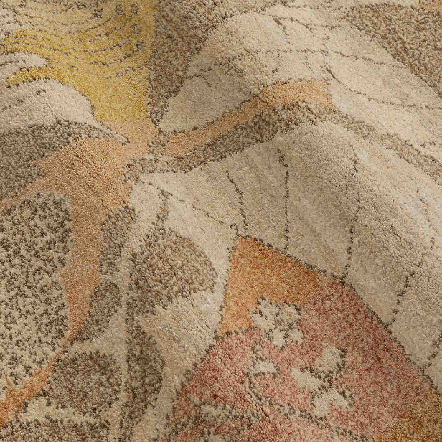 Solera Hand Knotted Woollen And Silk Rug By Mariella Ienna