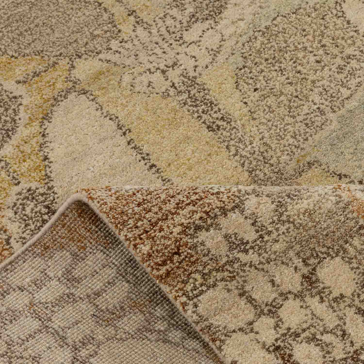Altair Hand Knotted Woollen And Silk Rug By Mariella Ienna