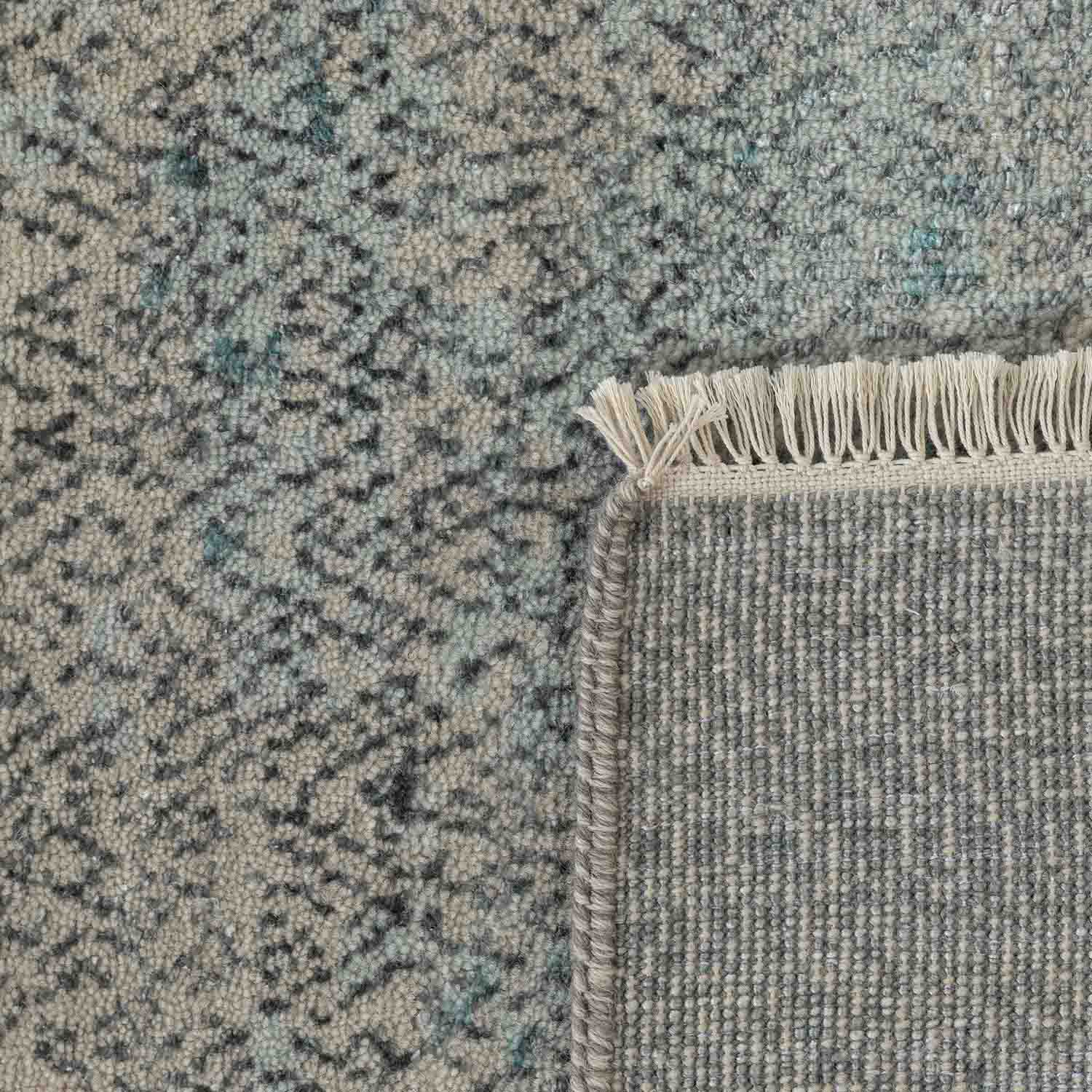 Mizui Hand Knotted  Woollen And Viscose Rug