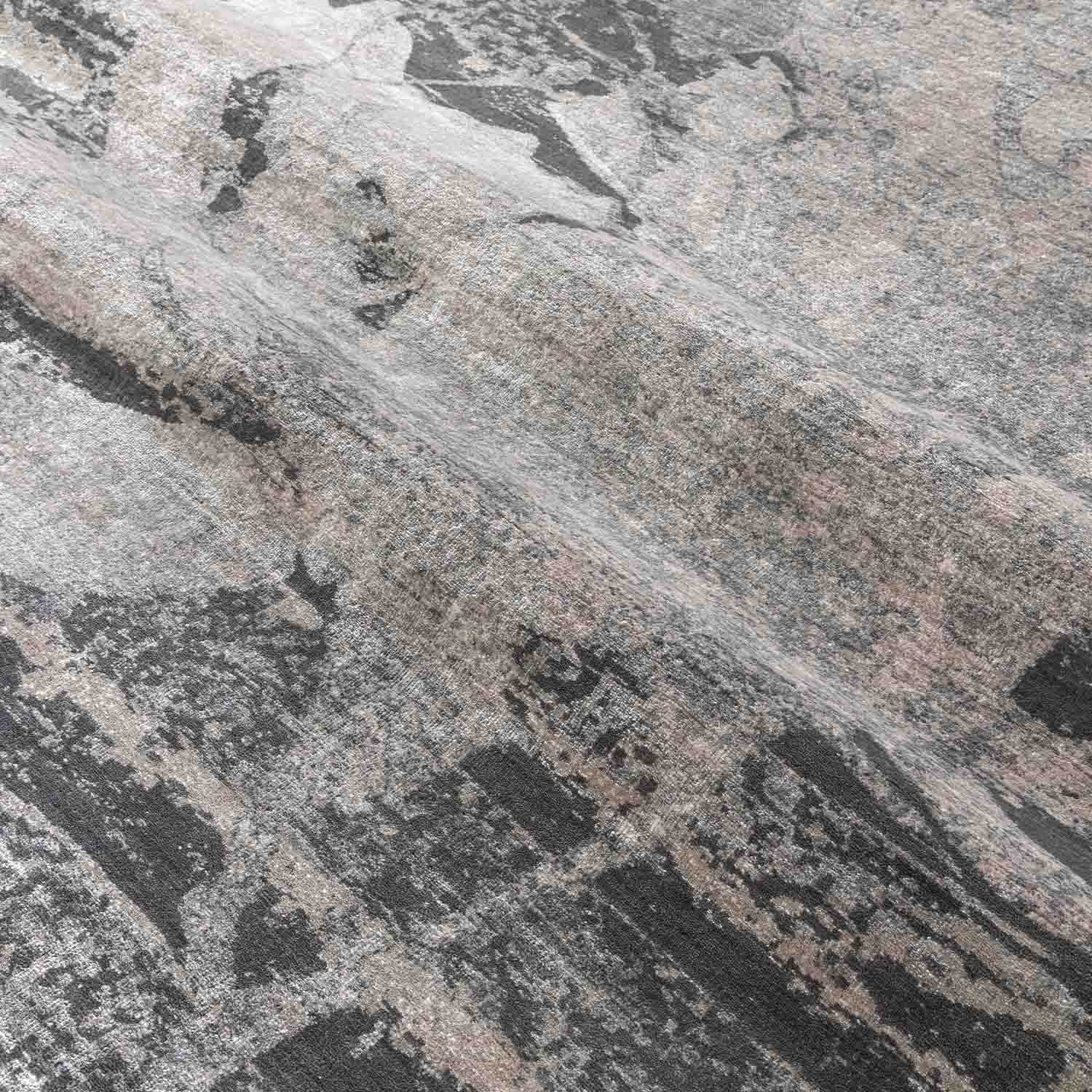Kage Hand Knotted  Woollen And Viscose Rug