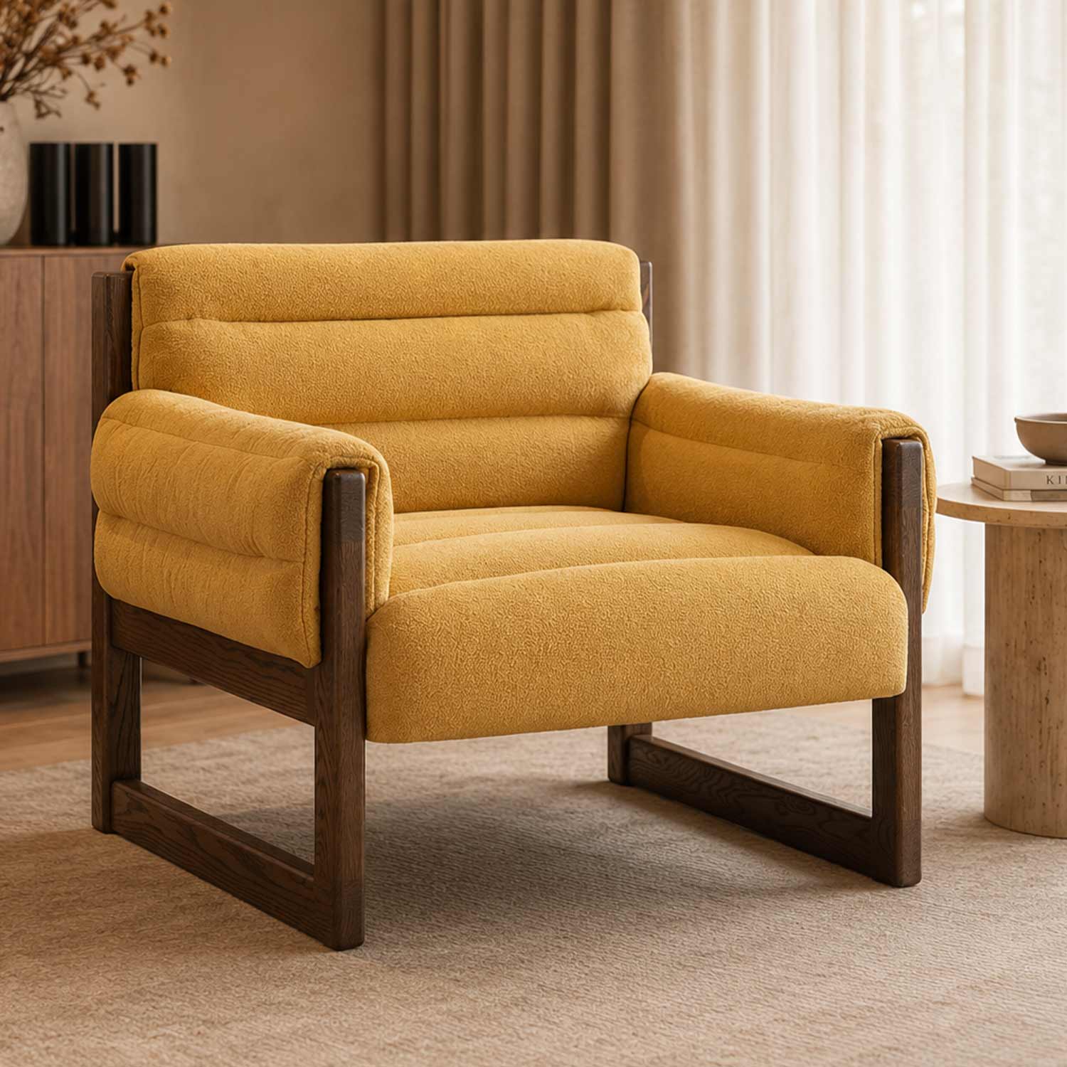 Loose Lounge Chair-Yellow