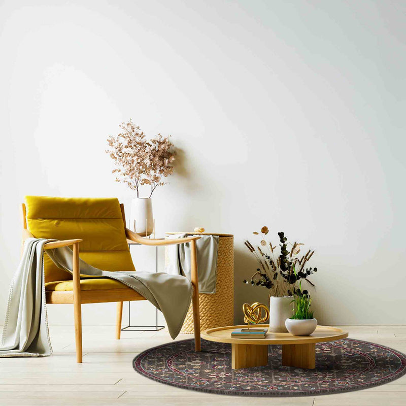 Blossom-L Hand Tufted Woollen Round Rug