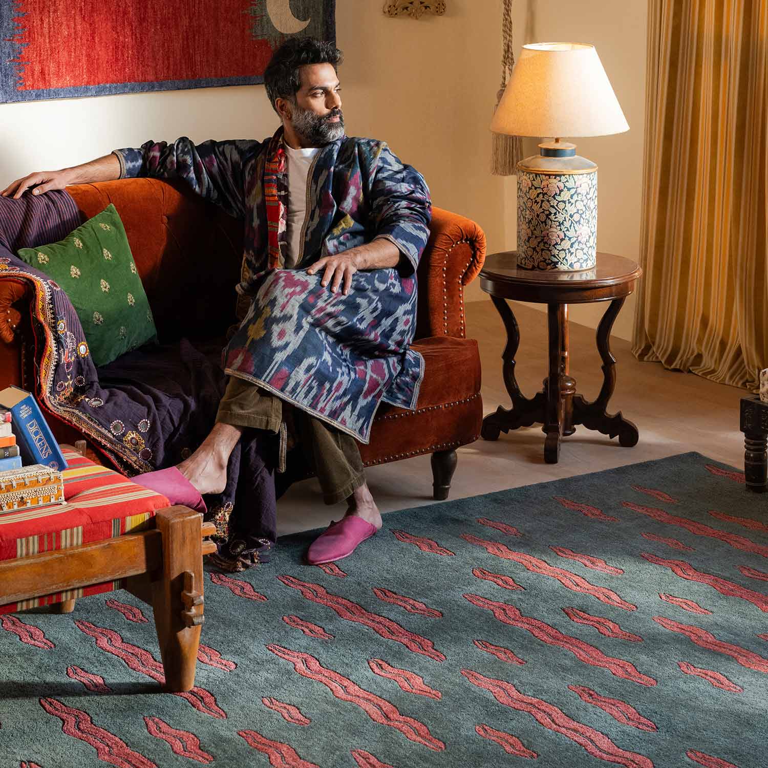 Wave length Hand Tufted Woolen Rug By Eeshaan Kashyap