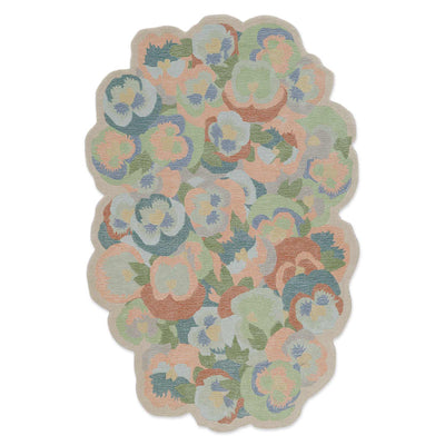 Gubbara Hand Tufted Woollen And Viscose Rug