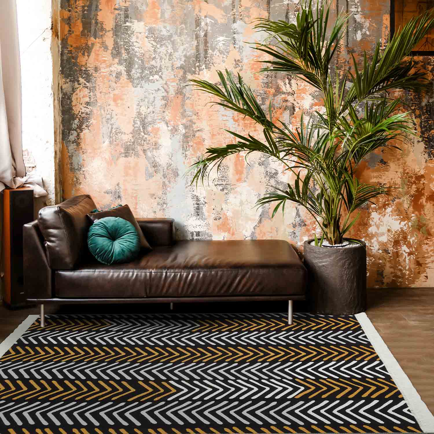 Arrow Recycled Cotton Reversible Kilim