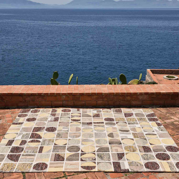 Sciotolli- Gold Hand Tufted Woollen Rug By Mariella Ienna