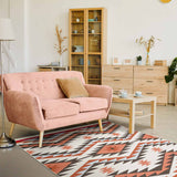 Mountain Recycled Cotton Printed Reversible Kilim