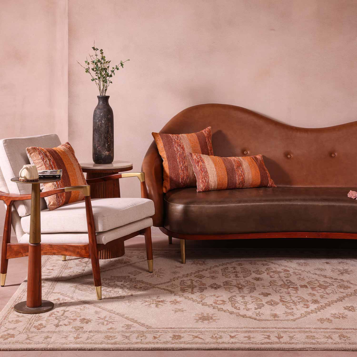 Zardozi Hand Tufted Woollen And Viscose Rug