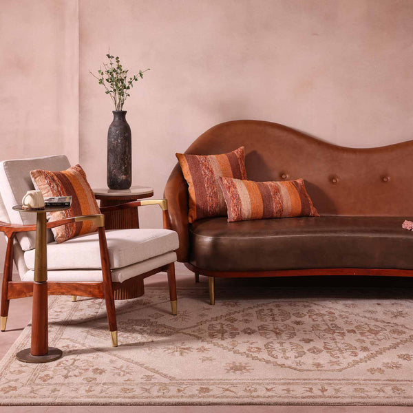 Zardozi Hand Tufted Woollen And Viscose Rug