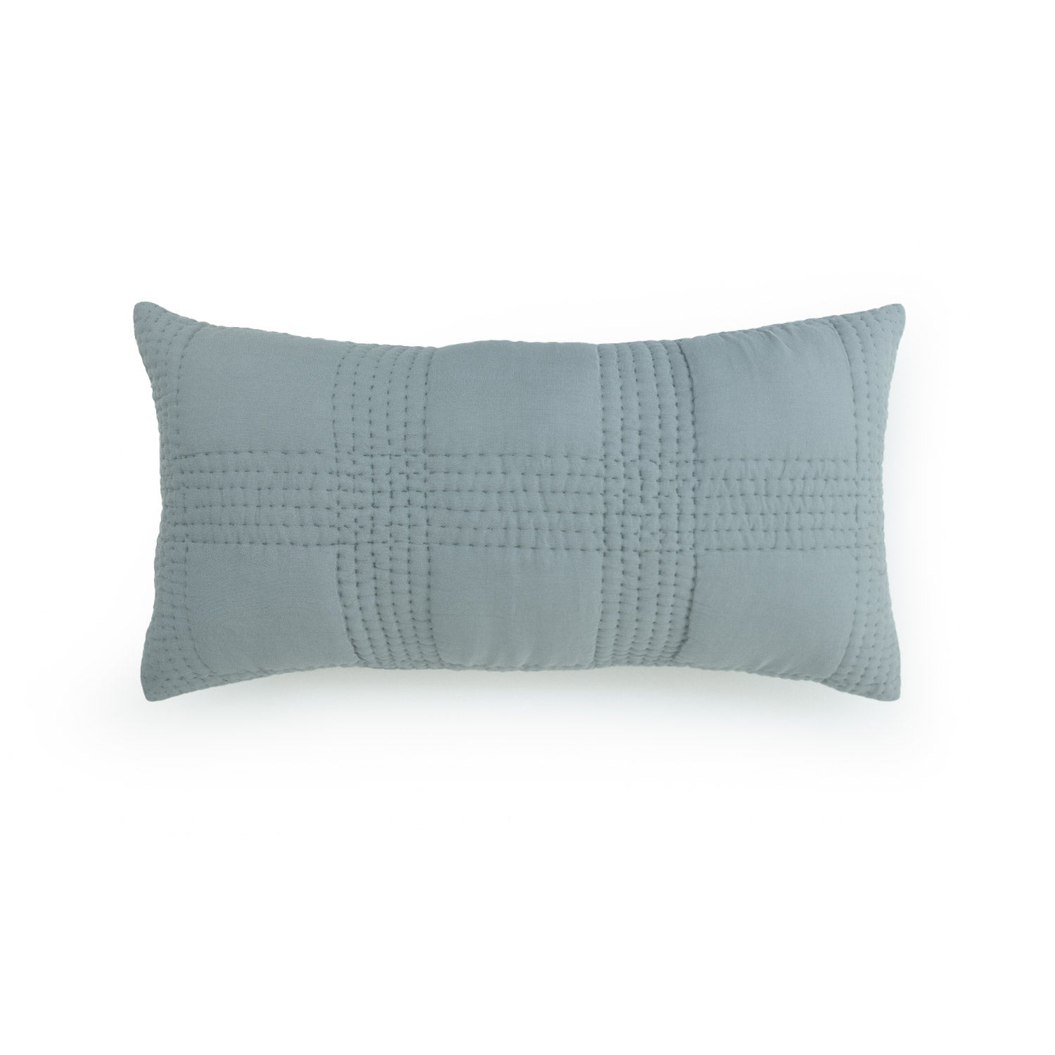 Vegan Silk Hand-Quilted Dhara Lumber Cushion Cover