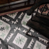 Infinity Recycled Cotton Printed Reversible Kilim